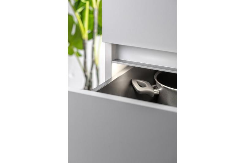 Aluminium profile VELLO handleless system with LED function, C, gold, length 4.1 m 1208964216