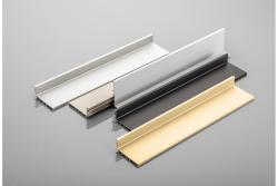 Aluminum profile, handleless system VELLO with LED function, L, white, length 3 m 1208964219