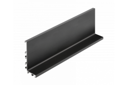 Aluminum profile, handleless system VELLO with LED function, L, black, length 4.10 m 1208964224