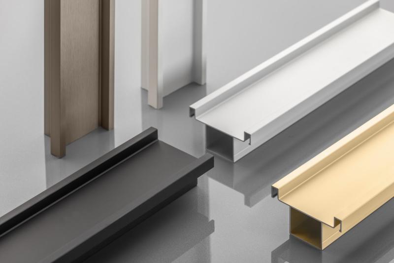 Aluminum profile, handleless system VELLO, T two-sided, white, length 3 m 1208964228