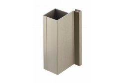 Aluminum profile, handleless system VELLO, T one-sided, inox, length 3 m 1208964231