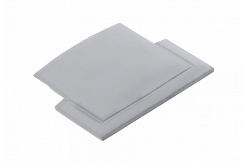 GLAX LED profile cap silver (10 pcs. in blister) 1208964243