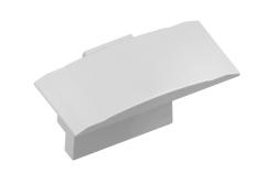 End cap for LED profile GLAX Mini with flange high silver lacquered (10 pcs. in blister) 1208964261