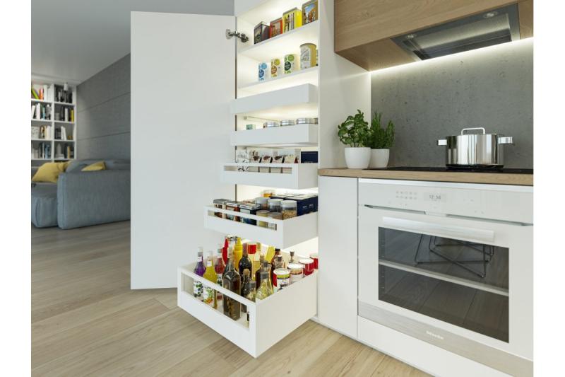 Drawer system AXISPRO 350mm white - medium size H116 1208964425