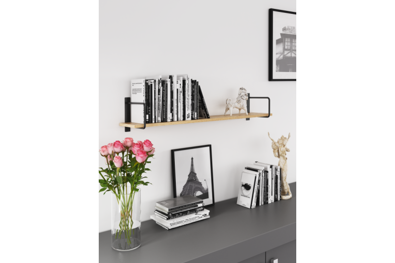 Shelf support BELT, 22x23 cm, black mat 1208965217