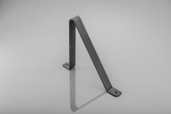Shelf support GALA, 25x22 cm, black mat 1208965223