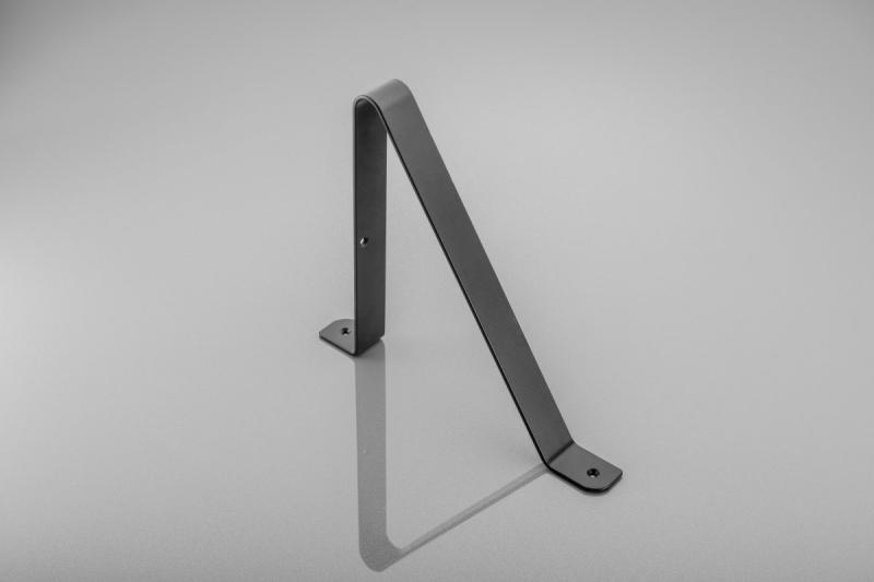 Shelf support GALA, 25x22 cm, black mat 1208965223