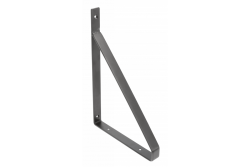 Shelf support GINO, 30x22 cm, black mat 1208965224