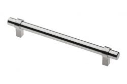 Steel handle TRIEST C=160mm brushed steel - zamak feet 1208965370