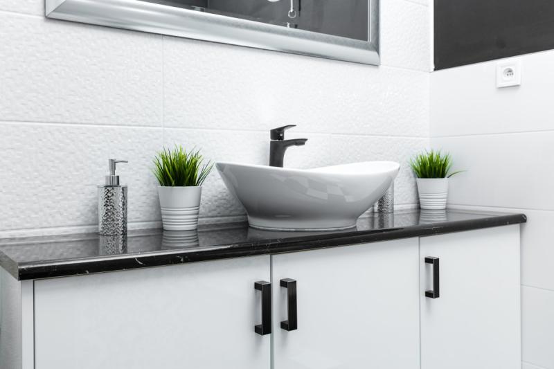 Aluminium handle ARES C=320mm black 1208965478