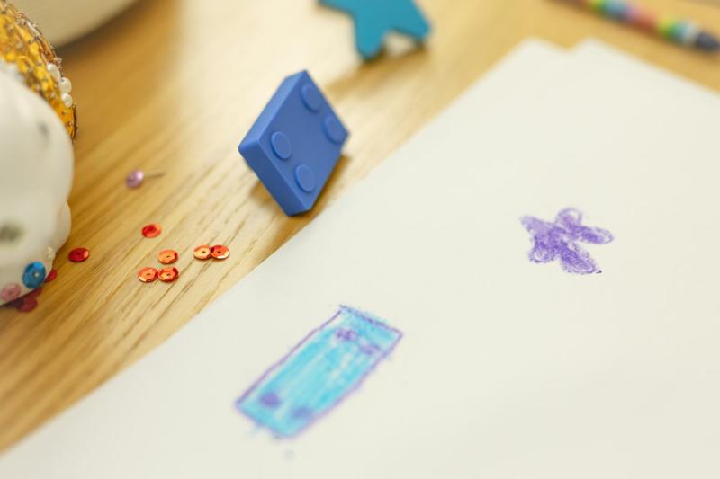 Rubber handle Block blue 1208965669