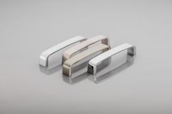 Zamak handle G133 C=128mm brushed steel 1208965747