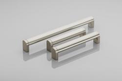 Zamak handle 335 C=256mm brushed steel 1208965764