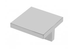 Zamak handle 60x60mm C=32mm aluminium 1208965781