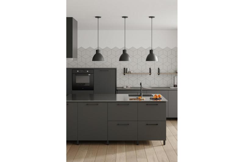 Zamak handle 819 C=128mm black 1208965814