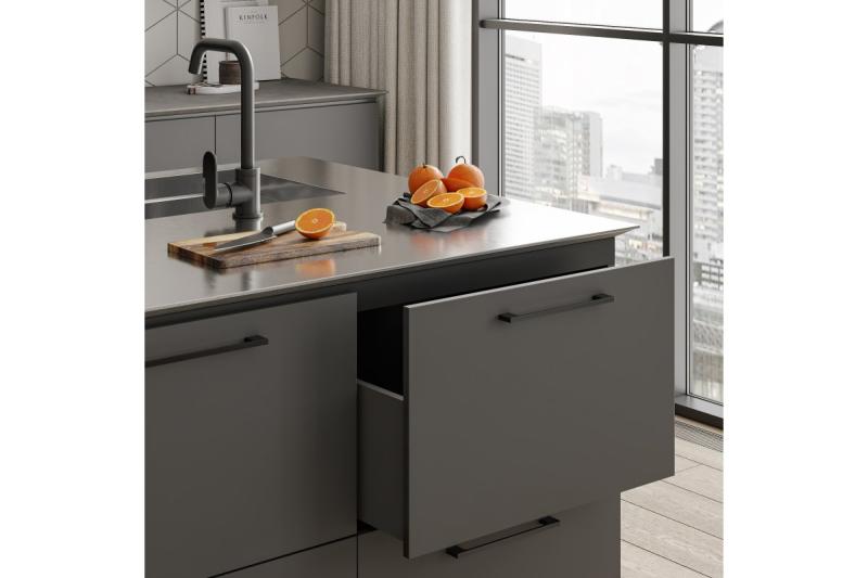 Zamak handle 819 C=192mm black 1208965836