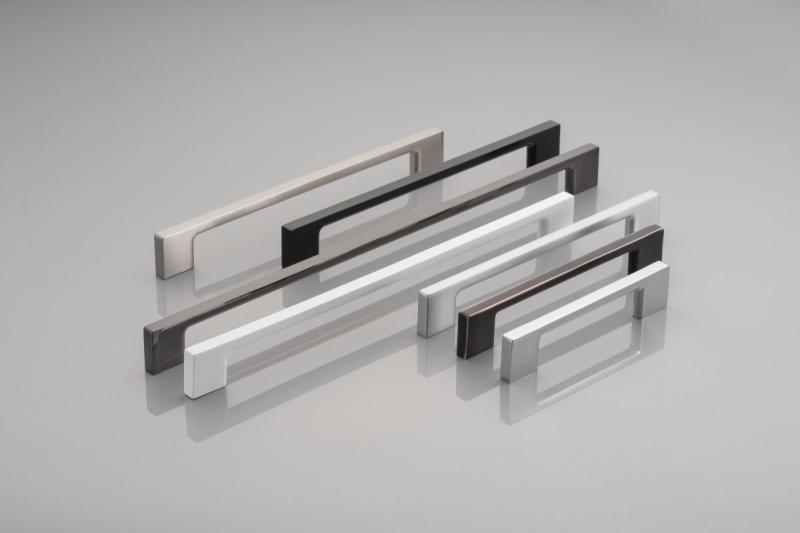 Zamak handle 819 C=256mm brushed steel 1208965840