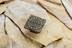 Zamak handle AZTEK C=12mm antique brass 1208965876