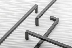 Zamak handle BAGIO C=128 mm black matt 1208965885