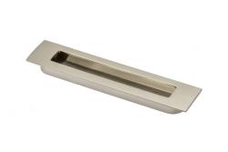 Zamak handle E6 C=128mm brushed steel 1208965986