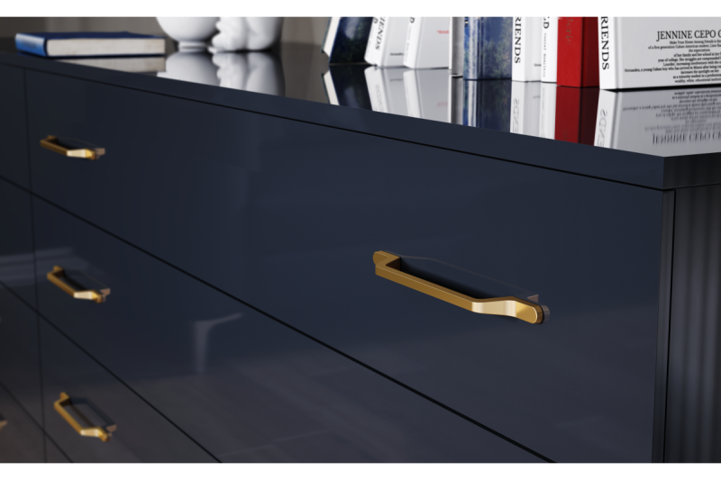 Zamak handle FLAVIO C=160 mm inox 1208966018