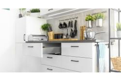 Zamak handle MILANO C=128 mm black matt 1208966111