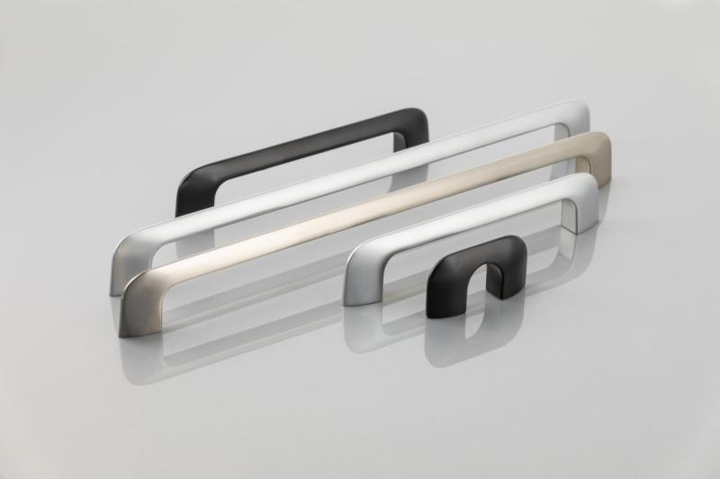 Zamak handle MILANO C=256 mm black matt 1208966115