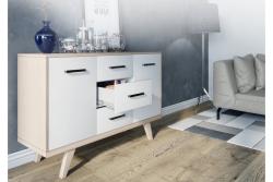 Zamak handle MONA C=256 mm chrome/black 1208966133