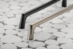 OCTAVIO zamak handle, C=128 mm, inox - brushed steel 1208966161