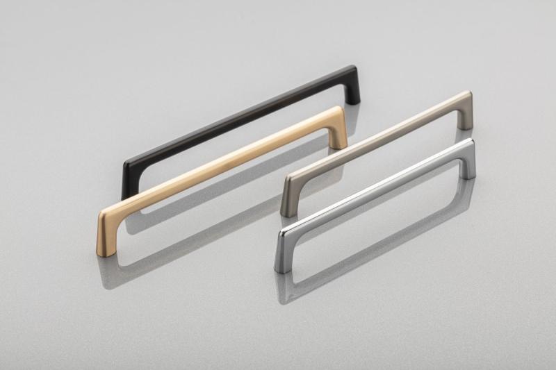 OCTAVIO zamak handle, C=128 mm, gold, brushed 1208966162