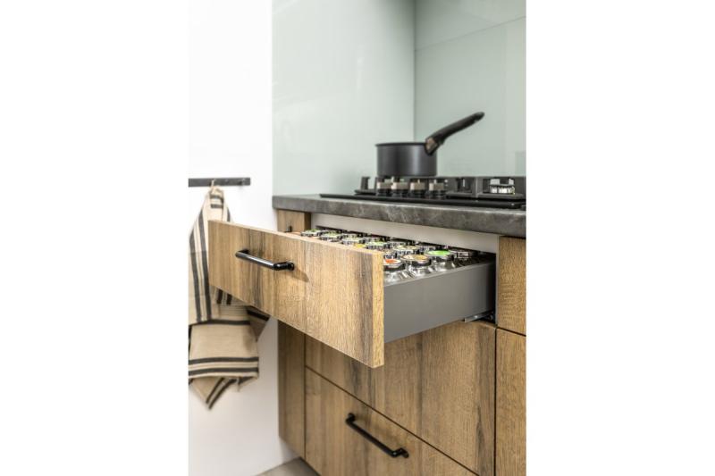 Zamak handle OTTO C = 128 mm black matt 1208966177