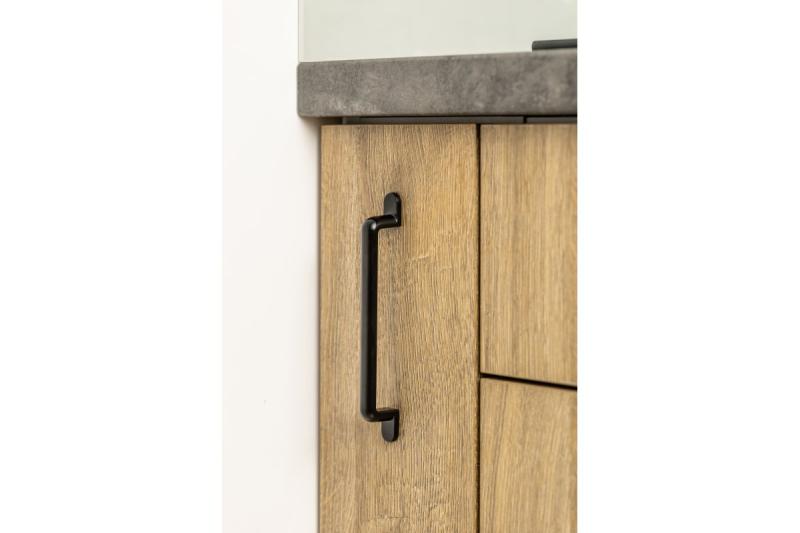 Zamak handle OTTO C = 160 mm black matt 1208966180