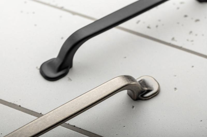 Zamak handle RETRIS C = 128 mm black matt 1208966193