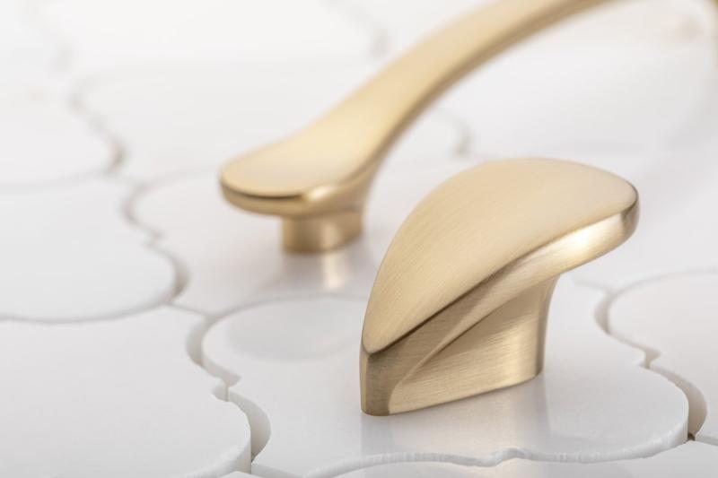 Zamak handle VENICE C = 128 mm champagne 1208966230