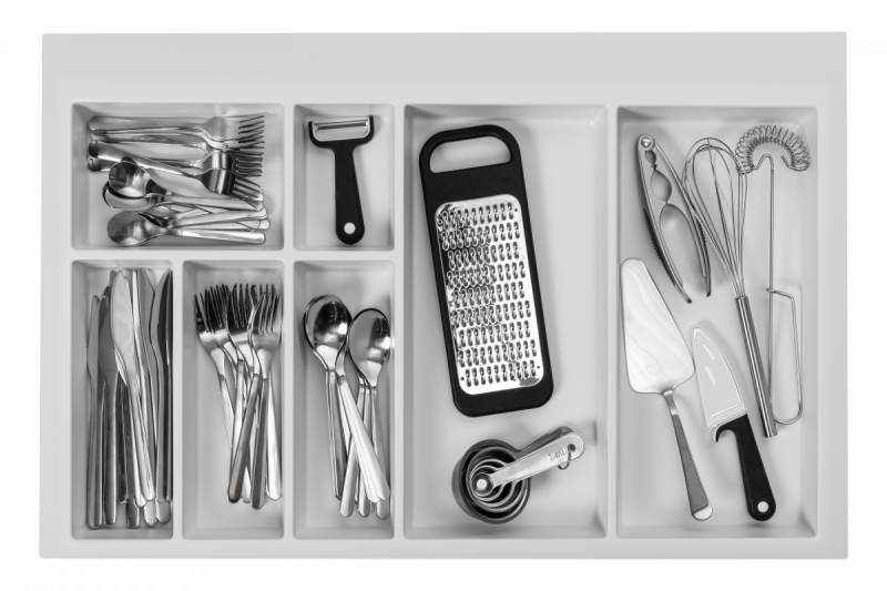 Decor Cutle Bestekbakken Inzet voor Keukenlade 800 Wit 1208966379