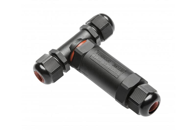 Waterproof T connector for electrical cables, IP68 1208966540
