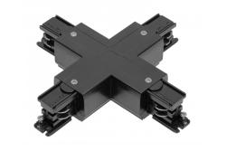 X Connector for X-RAIL Three-Phase Busbar, 166x166mm, black 1208966593