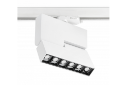 LED track light fixture SIERRA,18W,1620lm,AC220-240V,50/60 Hz,PF>0,9,Ra≥80,IP20,IK08,4000K,48°,white 1208966626