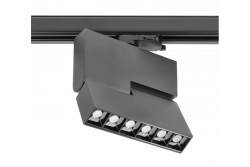 LED track light fixture SIERRA,18W,1620lm,AC220-240V,50/60 Hz,PF>0.9,Ra≥80,IP20,IK08,4000K,48°,black 1208966627