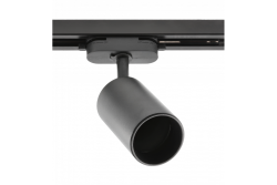 Luminaire for 1-phase busbar, RICO, GU10, max.20W, AC220-240V, 50/60Hz, IP20, round, black 1208966630