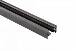Busbar 1-phase, 2-line, surface-mounted or suspended, length 1m, black 1208966634