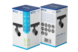 Luminaire for 1-phase busbar, ADO, GU10, max.20W, AC220-240V, 50/60Hz, IP20, black 1208966647