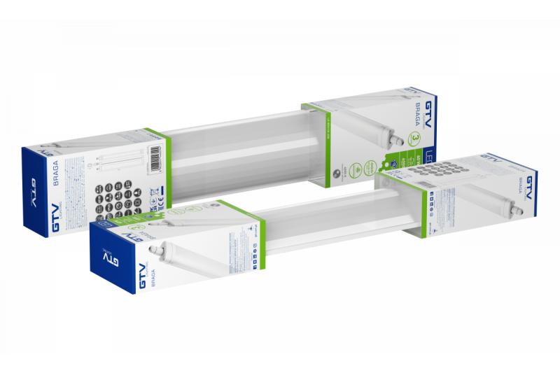 RAGA hermetic luminaire, 60W, 6000lm, 4000K, AC180-250V, IP65, through-hole, 120 cm 1208966958