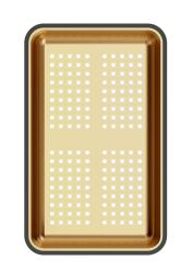 Quadri koperen restenbakje 38x23 cm voor Newport spoelbakken 1208967505