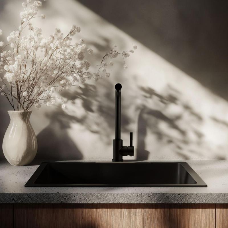 Pure.Sink Elite Steel Spark keukenkraan Mat zwart PS8040-10