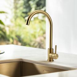 Pure.Sink Elite Steel Stream keukenkraan PVD geborsteld goud  PS8044-60