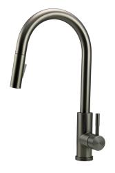 Pure.Sink Elite Steel Stream-S keukenkraan PVD Gun metal met uittrekbare uitloop PS8045-61