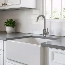 Quadri Coventry Keukenmengkraan Grijs met Draaibare Uitloop 1208967666