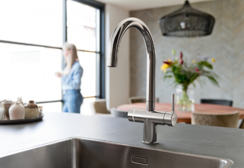 Franke Maris water hub 7l boiler 3-1 met Touch electronische kokend water kraan chroom met waterhub mengset 1208967852