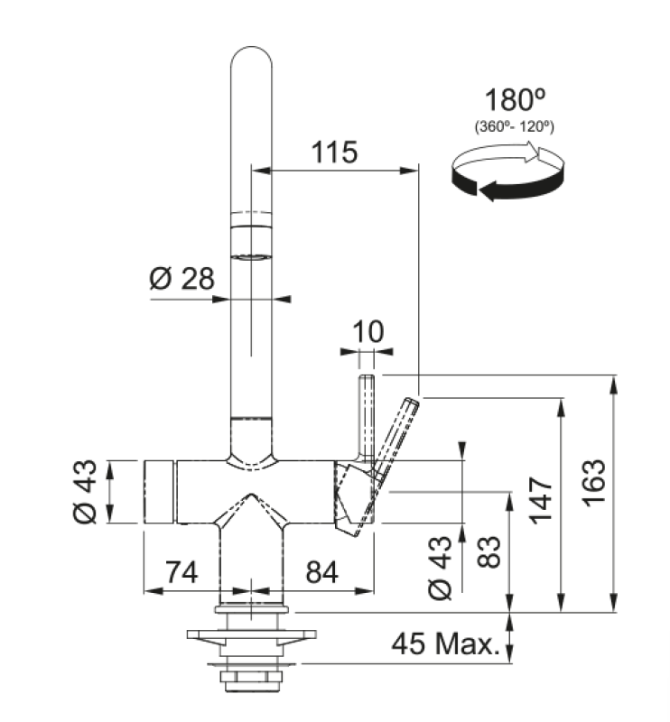 Franke Maris water hub 7l boiler 3-1 met Touch electronische kokend water kraan chroom met waterhub mengset 1208967852